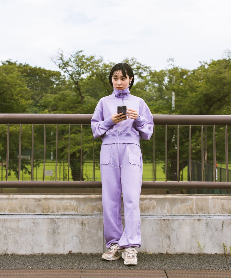 BIG COLLAR HALF ZIP TOP ／ビッグカラーハーフジップトップ［TAG23A