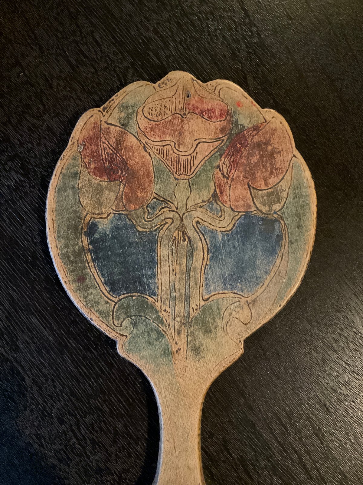 アール・・ヌーヴォーの手鏡 | 書架の周辺