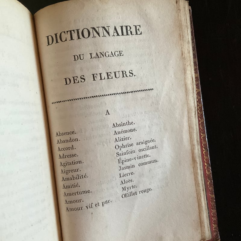 Le langage des fleurs | 書架の周辺