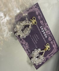 𝒩𝑜.37 リボンちゅるキラストーンピアス