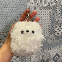 【色番号①ホワイト】鼻ぺちゃポメラニアンのオリジナル編みぐるみ