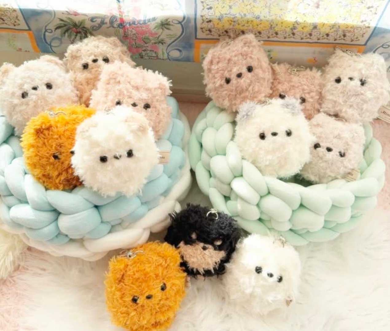 のんちゃん様リクエストページ　あみぐるみ　ポメラニアン　チワワ 色番号③】鼻ぺちゃポメラニアンのオリジナル編みぐるみ | TWINKLE SHOP