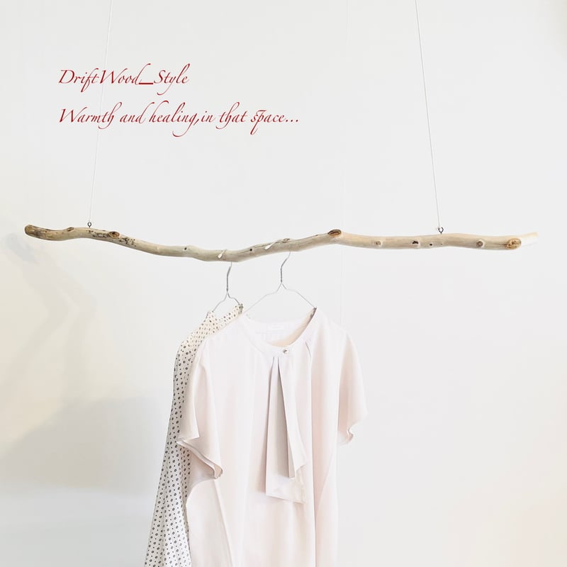 流木インテリア うねりを描く大型流木のハンガーラック 北欧 衣装掛