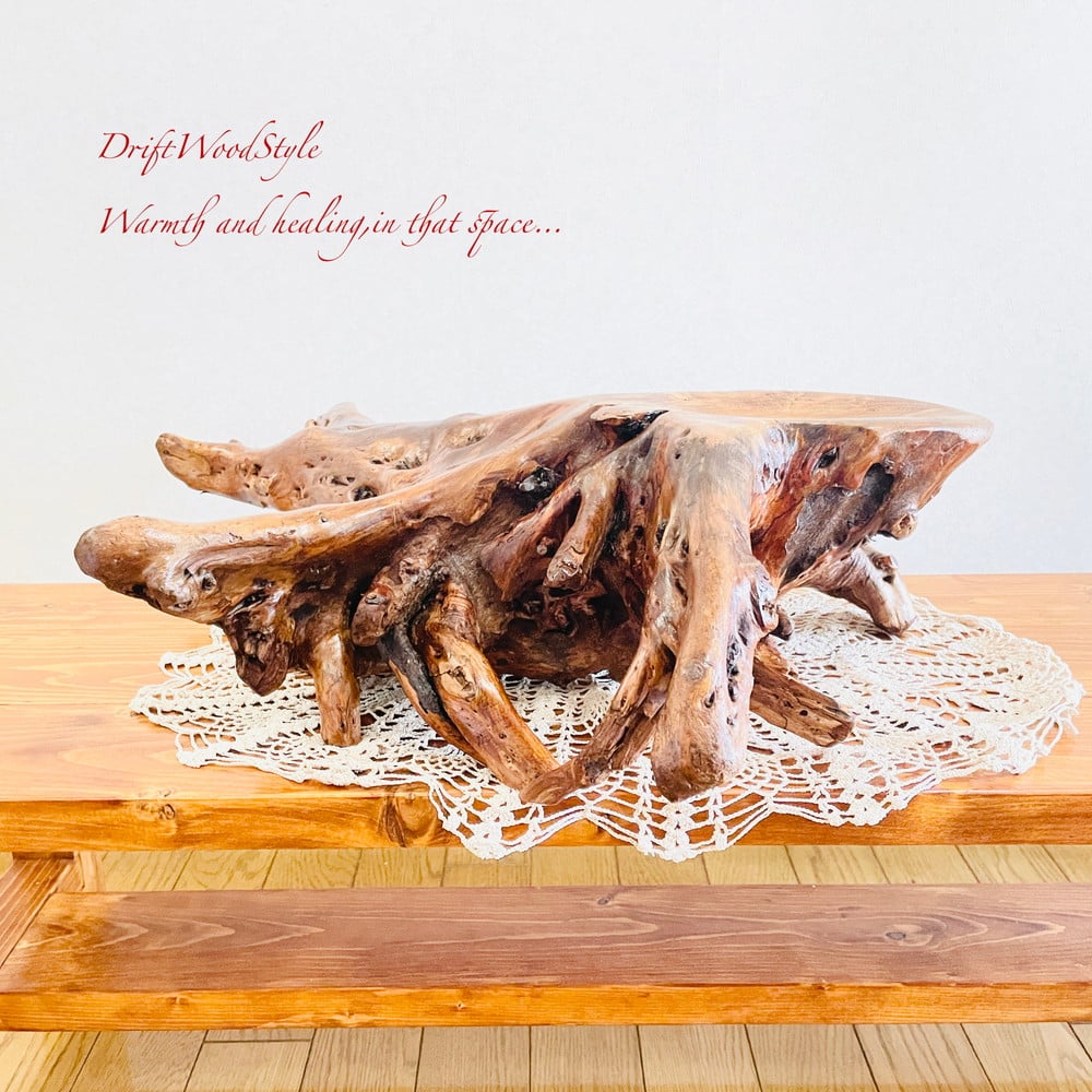 流木インテリア 圧倒的な存在感を醸す流木の置物 皿 トレー N3
