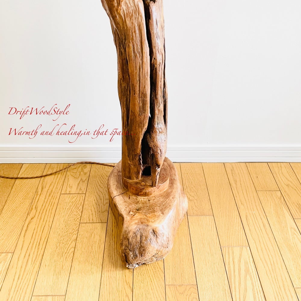流木インテリア　スタンドライト　フロア照明 芸術的な造形の流木フロアスタンド 照明 N1 | DriftWoodStyle STORE