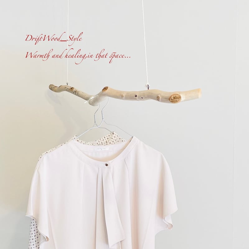 流木インテリア うねりを描く大型流木のハンガーラック 北欧 衣装掛