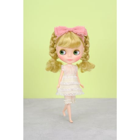 mezzo pianoコラボレーション パッチワークドレスセット ピンク Dear Darling fashion for dolls