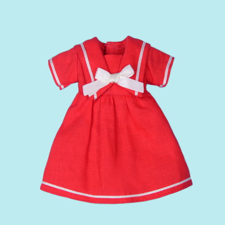 半袖セーラーワンピース レッド for 22cm dolls Dear Darling fashion for dolls