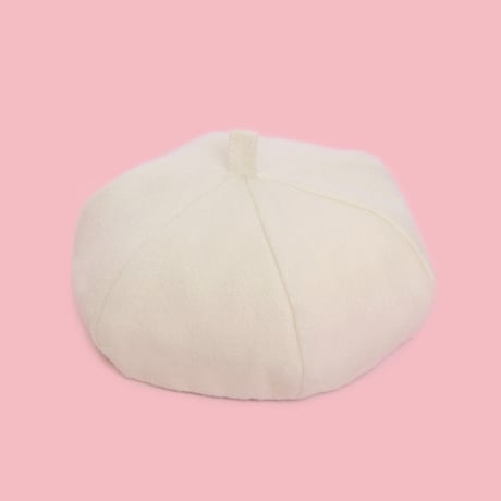 ベレー帽 アイボリー for 22cm dolls Dear Darling