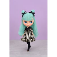 つけ襟付きワンピース コウモリ for 22cm doll Dear Darling fashion for dolls