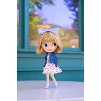 デニムジャケット ブルー for 22cm dolls Dear Darling fashion for dolls