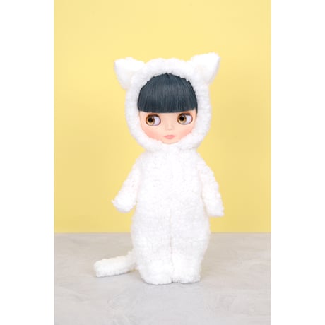 着ぐるみ ネコ ホワイト for 22cm dolls Dear Darling fashion for dolls