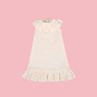 ラビングケアワンピース オフホワイトドットfor 22cm dolls Dear Darling fashion for dolls