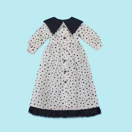 ビッグカラーシャツワンピースセット サンドグレイ for22cmドール Dear Darling fashion for dolls