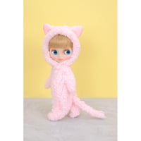 着ぐるみ ネコ ピンクfor 22cm dolls Dear Darling fashion for dolls