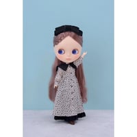 ビッグカラーシャツワンピースセット サンドグレイ for22cmドール Dear Darling fashion for dolls