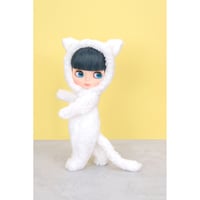 着ぐるみ ネコ ホワイト for 22cm dolls Dear Darling fashion for dolls