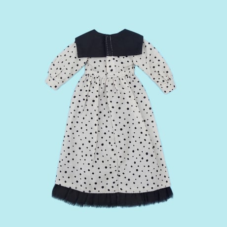 ビッグカラーシャツワンピースセット サンドグレイ for22cmドール Dear Darling fashion for dolls