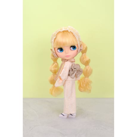 レース着物セット アイボリー for 22cm dolls Dear Darling fashion for dolls