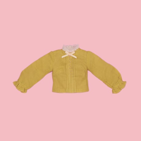 ロングジャンパースカートセット レモンネイビーfor 22cm dolls Dear Darling fashion for dolls