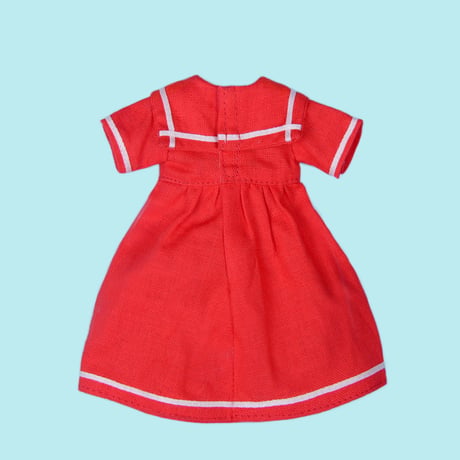 半袖セーラーワンピース レッド for 22cm dolls Dear Darling fashion for dolls