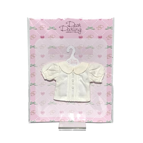 丸衿ブラウス ホワイトfor 22cm dolls Dear Darling fashion for dolls