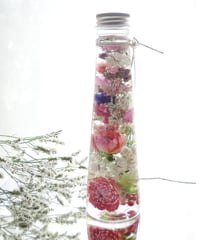 ◆ハーバリウム　309 ラナンとバラの華やかbottle *.:。✿*゜ ◇ハーバリウム 309 ラナンとバラの華やかbottle *.:。✿*゜
