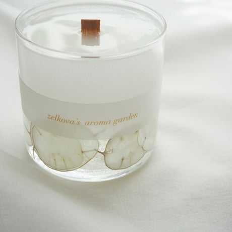 【受注制作】ルナリアの木芯アロマキャンドル