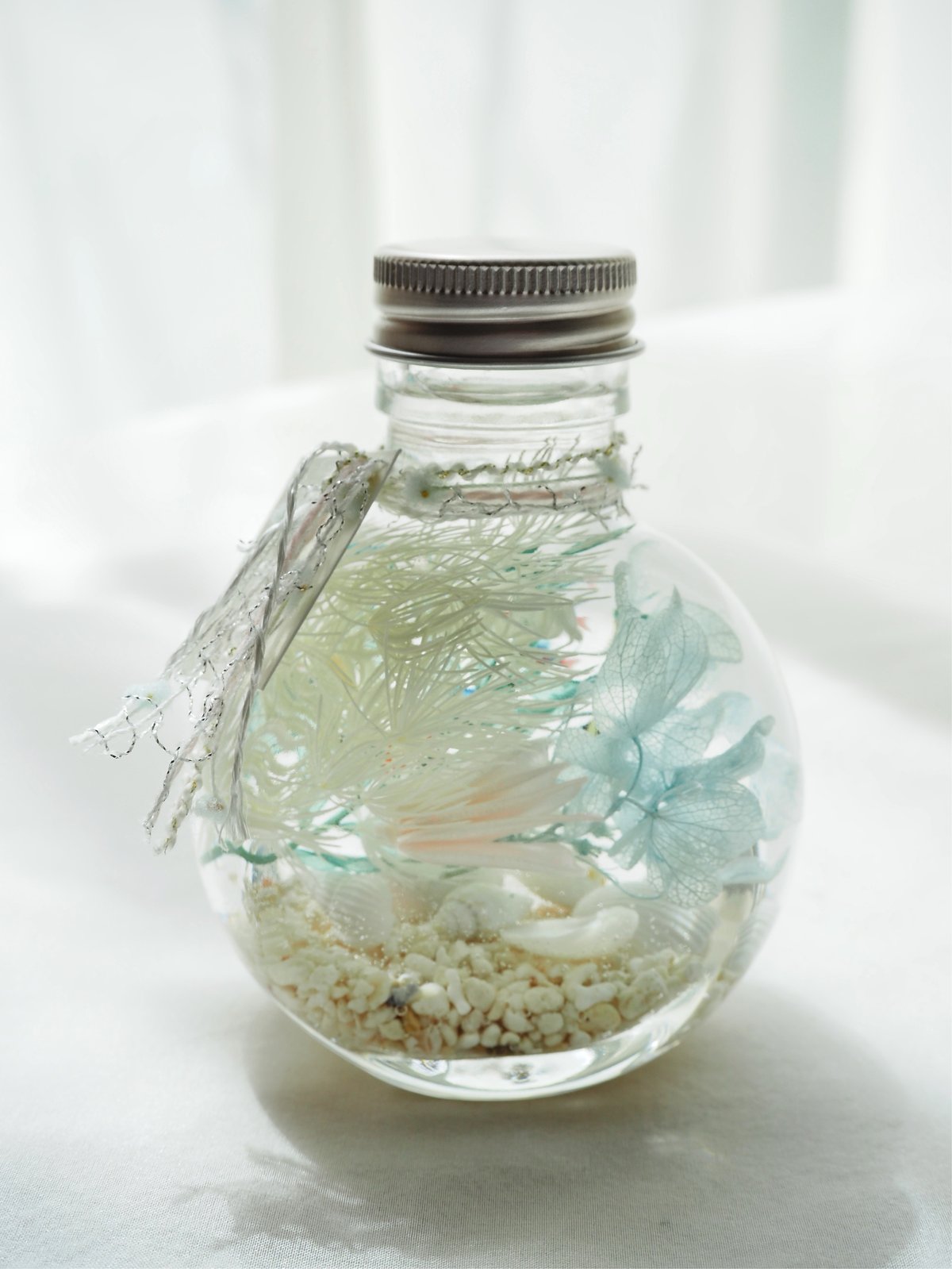 ◆ハーバリウム　349　華やかなモッコウバラのbottle *.:。✿*゜ ◇ハーバリウム 349 華やかなモッコウバラのbottle *.:。✿*゜