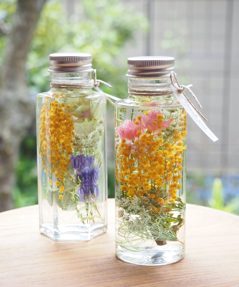 ◆ハーバリウム　261  優しいお色のネコbottle ◇ハーバリウム261 優しいお色のネコbottle