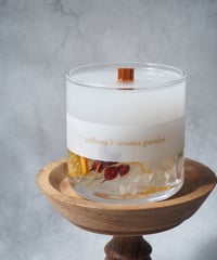 M様】ルナリアの木芯ボタニカルキャンドル | zelkova's aroma garden