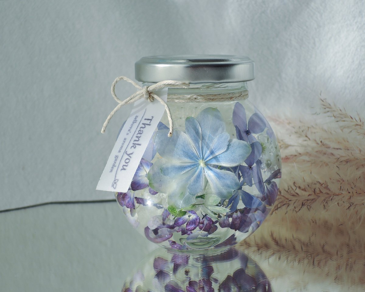 ◇ハーバリウム 305 ふわふわラナンの春色bottle *.:。✿*゜ ◇ハー