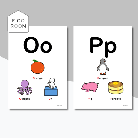 ポスター〈Alphabet Letters Poster アルファベットポスター〉 26pages