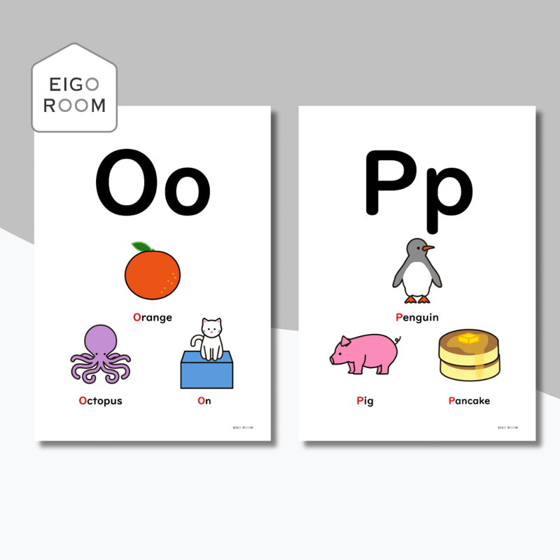 ポスター〈Alphabet Letters Poster アルファベットポスター〉 26pag