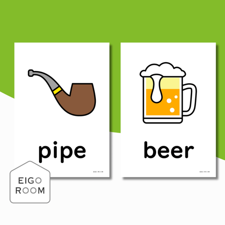 絵カード〈St. Patrick’s Day Flashcards 聖パトリックの祝日ピクチャーカード〉１３pages