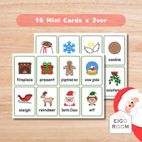 ミニカード〈Christmas Mini Cards クリスマスミニカード②〉１6種類２パーターン