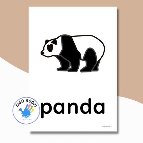 絵カード〈『Let's try!１』完全対応◎ Animals Flashcards 動物・虫ピクチャーカード〉 ５pages