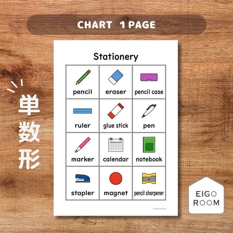 単元まるごとセット〈4年生「Do you have a pen?」の教材【7点