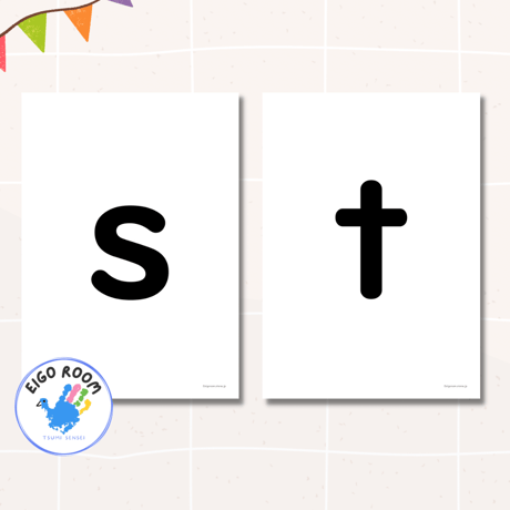 アルファベットカード〈 Lowercase Alphabet Flashcards 小文字アルファベットピクチャーカード〉 26pages