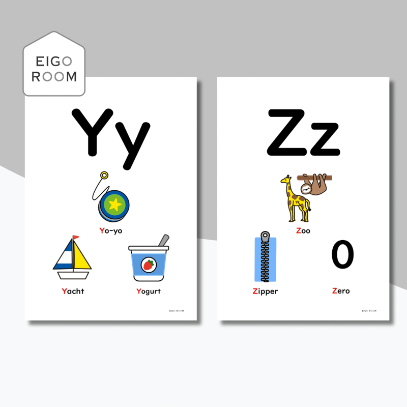 ポスター〈Alphabet Letters Poster アルファベットポスター〉 26pag