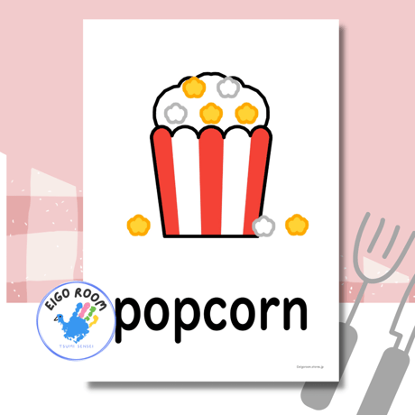 絵カード〈新『New Horizon５・６』完全対応◎ Dessert Flashcards デザートピクチャーカード〉 １４pages