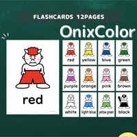 絵カード〈Setsubun Colors Flashcards 節分・おにのパンツの色ピクチャーカード〉 １２pages