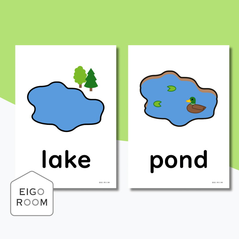 絵カード〈『Here We Go!5』完全対応◎ Nature Flashcards① 自然