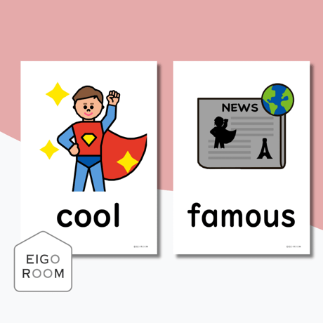 絵カード〈『Here We Go!５』完全対応◎  Characters Flashcards 性格・人柄ピクチャーカード〉 １１pages