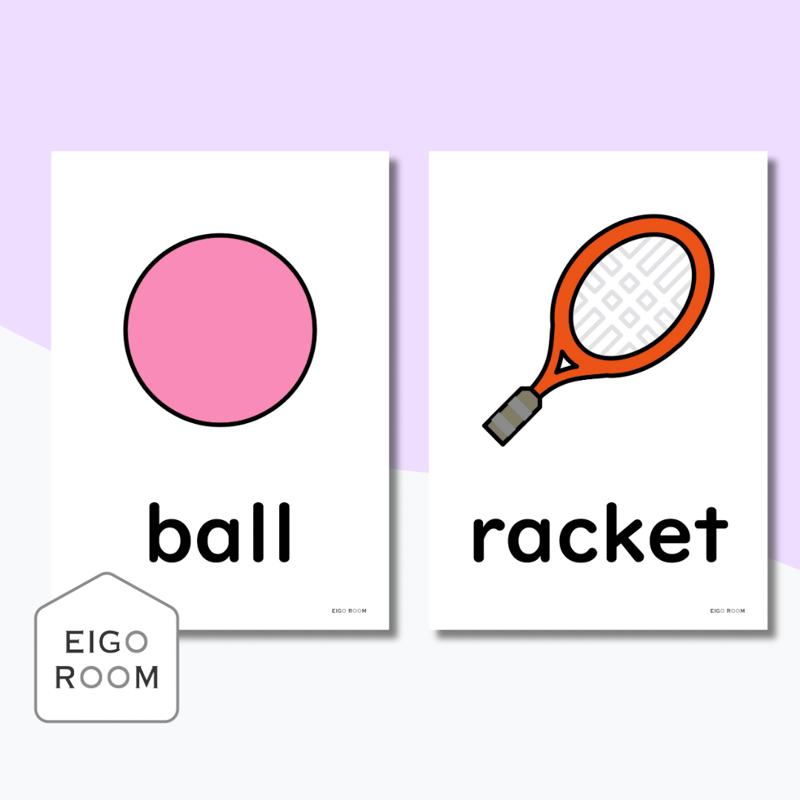 絵カード〈『Here We Go!5』完全対応◎ Belongings Flashcards