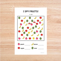 アイスパイゲーム〈I spy fruits! 果物を探そう、数えよう〉１page