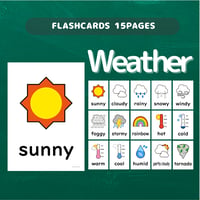 ピクチャーカード〈Weather Flashcards 天気のピクチャーカード〉