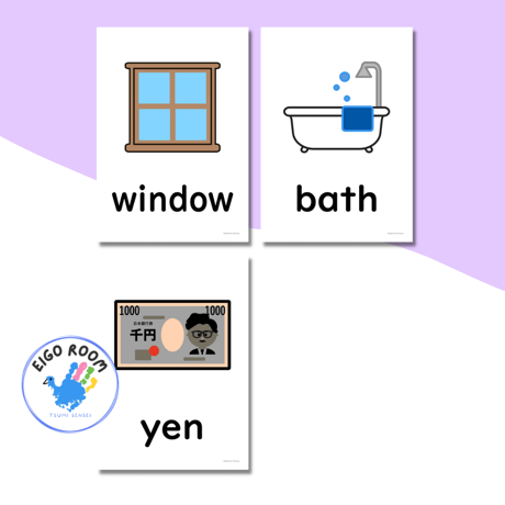 絵カード〈『New Horizon５・６』完全対応◎  Belongings Flashcards 身のまわりのもの・持ち物②ピクチャーカード〉 ３９pages