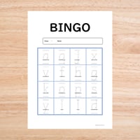 ビンゴ〈Lowercase Alphabet BINGO なぞり小文字ビンゴ〉１３pages