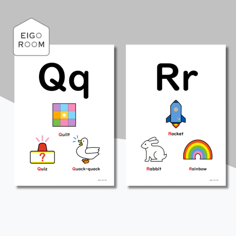 ポスター〈Alphabet Letters Poster アルファベットポスター〉 26pages